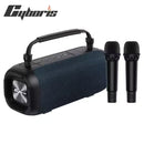 Cyboris T12 80W RGB Light Speaker Portable 10400mAh Karaoke Speaker with Dual Microphone 3D Stereo Surround BoomBox
