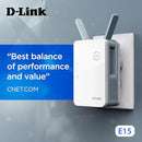 D-Link E15 AX1500 Mesh WiFi Mesh Dual Band Range Extender (E15/BNA)