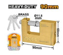 Ingco DBBPL0902 90MM Brass Padlock – Heavy-Duty Secure Lock for Gates, Doors & Storage