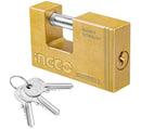 Ingco DBBPL0902 90MM Brass Padlock – Heavy-Duty Secure Lock for Gates, Doors & Storage