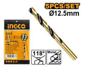 Ingco DBT1101253 HSS Drill Bit Set - Precision 12.5mm