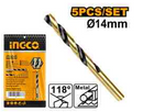 Ingco DBT1101403 HSS Drill Bit Set 