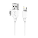 Budi DC227L10W 3A iPhone Lightning Power Charge/Sync USB Cable