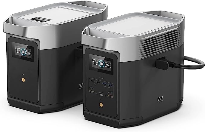 EcoFlow Extra Solar Smart  Battery for DELTA 2 Max Portable Power Station - (EFDELTA2MaxEB)