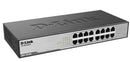 D-Link DES-1016D 16-Port Unmanaged Desktop Switch – Gigabit Ethernet Network Hub for Home & Office