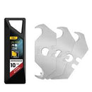 Deli DL-DP31 10 Piece Hook Blades Set – Heavy Duty Replacement Cutting Blades for Utility Knives, Packaging, Workshop, and Industrial Applications Silver Finish