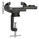 Deli DL110080 Table Vise – Heavy Duty Table Vise with Hardened Steel Jaws & Cast Iron Body for Woodworking, Metalworking & Workshop Clamping