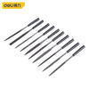 Deli DL2140 140mm 3mm 10 Piece Mini File Set – Precision Needle File Set for Metalworking, Woodworking, Jewelry, Craft, and Workshop Finishing Applications