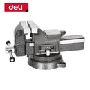 Deli DL2908Z 8″ Bench Vice – Heavy Duty Cast Iron Bench Vice with 40kN Clamping Force & Hardened Steel Jaws for Industrial Woodworking and Metalworking