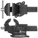 Deli DL2910Z 10″ Bench Vice – Heavy Duty Cast Iron Bench Vice with 45kN Clamping Force & Hardened Steel Jaws for Industrial and Professional Use