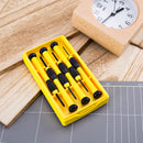 Deli DL3206A 6 Piece Clock Precision Screwdriver Set – Heavy Duty CR-V Tools for Watchmaking, Electronics, Workshop, and Maintenance Applications