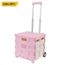 Deli DL431002A Heavy Duty Trolley Cart – Industrial Platform Transport Cart with Reinforced Frame and Smooth Rolling Wheels for Warehouse, Office and Workshop Use