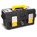 Deli DL432521 21 inch Strengthen Tool Box – Heavy Duty Reinforced Professional Portable Storage Case for Workshop, Construction, Automotive, and Industrial Applications