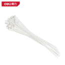 Deli DL506241 4x300mm 100pcs Nylon Cable Ties – Heavy Duty Zip Ties for Cable Management, Electrical Installation, and Industrial Use