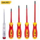 Deli DL510005 5-Piece Insulation Tool Set – Professional VDE Certified Insulated Hand Tools Kit for Electrical Installation, Maintenance and Safety Work