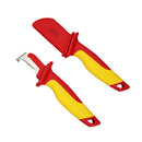 Deli DL515180 1000V Insulated Billhook Cable Stripping Knife – Heavy Duty VDE Electrical Hook Knife for Safe Cable Stripping and Cutting Applications