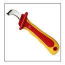 Deli DL515185 1000V Insulated Flat Cable Stripping Knife – Heavy Duty VDE Insulated Electrical Knife for Safe Cable Sheath Removal and Electrical Installation Work