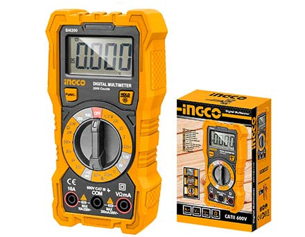 Ingco DM200 600V Digital Multimeter with 2000 Counts