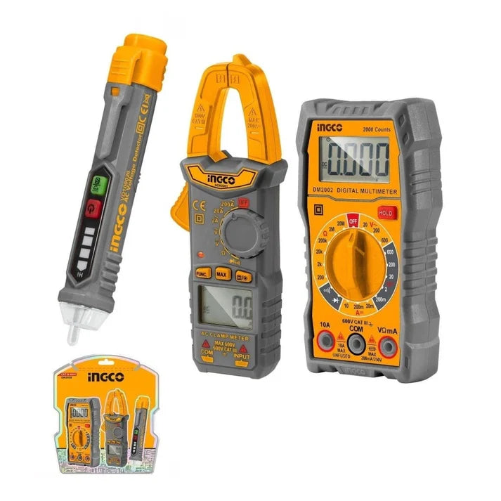Ingco DM3028 Electrical Test Kit - 3-Piece Set