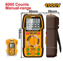 Ingco DM310002 Digital Multimeter 1000V 6000-Count True RMS – Heavy-Duty AC/DC Electrical Tester