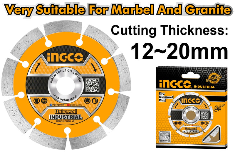 Ingco  DMD011301 Dry Diamond Disk  (5'')