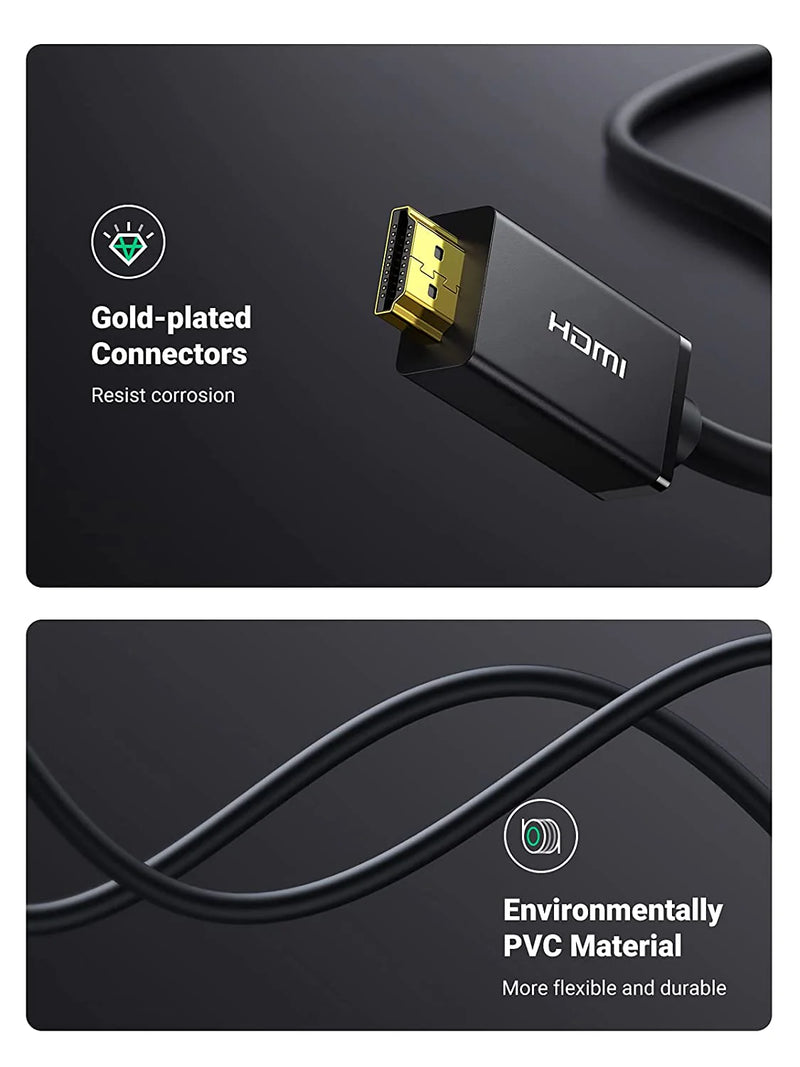 Ugreen DP101 DP Male to HDMI Male Cable 1M (UG- 10238)
