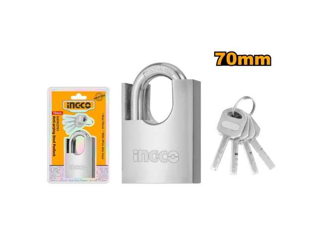 Ingco DSTK2701- Anti-Prying Steel Padlock