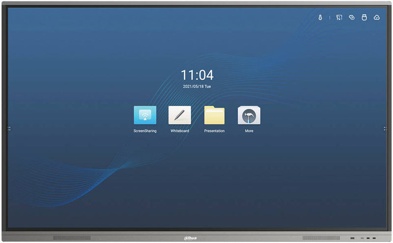 Dahua HiBoard-IE75 Smart Interactive Display Whiteboard Touch Display, 15ms Response Time, Android 8.0 Operating System, 1mm Touch Accuracy, Built in Speaker with Stylus Pen