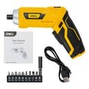 Deli EDL-DP04-E2B1 3.6V 1/4″ 3N.m Lithium-Ion Cordless Screwdriver – Heavy Duty Professional Electric Screwdriver for Furniture Assembly, Workshop, Maintenance, DIY, and Industrial Applications