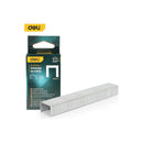 Deli DL238014 12mm 11.3mm Head 1.2mm Width 1000 Pcs D-Type Staple – Heavy Duty Industrial Staples for Staple Gun, Upholstery, Carpentry, and Construction Applications