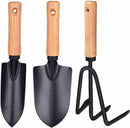 Deli DL580833 3pcs 310mm 12" Gardening Three-Piece Set – Heavy Duty Lopper, Hoe, Shovel, and Three-Tooth Harrow for Garden Maintenance Workshop and DIY Use