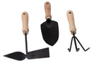 Deli DL580833 3pcs 310mm 12" Gardening Three-Piece Set – Heavy Duty Lopper, Hoe, Shovel, and Three-Tooth Harrow for Garden Maintenance Workshop and DIY Use