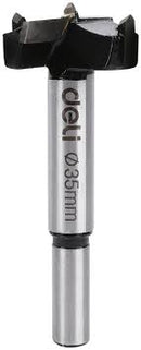 Deli EDH-MKK035-E1 35mm TCT Forstner Drill Bit – Heavy Duty Professional Wood Boring Bit for Carpentry, Furniture Making, and Construction Application
