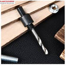 Deli EDH-SKZ002-E1 7/16" Hex Shank Hole Saw Arbor 32mm–230mm Capacity – Heavy Duty Professional Arbor Adapter for Hole Saw Drilling in Wood, Metal, and Construction Applications