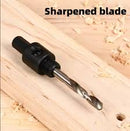 Deli EDH-SKZ002-E1 7/16" Hex Shank Hole Saw Arbor 32mm–230mm Capacity – Heavy Duty Professional Arbor Adapter for Hole Saw Drilling in Wood, Metal, and Construction Applications