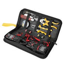 Deli EDL-C1007E-Z 7 Pcs Electrician Tool Set – Professional Electrical Kit with Multimeter, Clamp Meter, and Essential Tools for Workshop, Installation, and Maintenance Applications