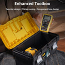 Deli EDL-TC270 17" 400x210x190mm Thickened Tool Box – Heavy Duty Professional Storage Solution for Workshop, Construction, Automotive, and Industrial Applications