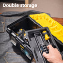 Deli EDL-TC270 17" 400x210x190mm Thickened Tool Box – Heavy Duty Professional Storage Solution for Workshop, Construction, Automotive, and Industrial Applications