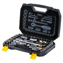 Deli EDL1044 1/2" 1/4" 44 Pcs Socket Set – Heavy Duty Professional Tool Kit for Workshop, Automotive, and Mechanical Applications