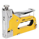Deli EDL238003 Iron Staple Gun – Adjustable Driving Force Heavy Duty Professional Manual Stapler for Upholstery, Carpentry, Woodwork, and Industrial Workshop Applications