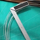 Deli EDL302500 500mm 20" Angle Square – Heavy Duty Precision Measuring Tool for Carpentry, Woodworking, Construction, and Workshop Applications