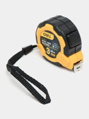 Deli EDL3795Y 3m x 16mm Steel Measuring Tape – Heavy Duty Professional One-Button Tape with Metric and Inch Markings for Workshop, Construction, and Industrial Applications 