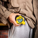 Deli EDL3798Y 7.5m x 25mm Steel Measuring Tape – Heavy Duty Professional Tape for Workshop, Construction, and Industrial Applications
