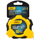 Deli EDL3799Y 10m x 25mm Steel Measuring Tape – Heavy Duty Professional Tape for Workshop, Construction, and Industrial Applications
