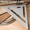 Deli EDL4041Y 18cm Triangle Carpenter Square – Heavy Duty Precision Measuring Tool for Carpentry, Woodworking, Construction, and Layout Applications