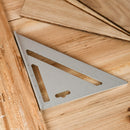Deli EDL4041Y 18cm Triangle Carpenter Square – Heavy Duty Precision Measuring Tool for Carpentry, Woodworking, Construction, and Layout Applications