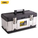 Deli EDL432020 20" 470x220x220mm Stainless Steel Tool Box – Heavy Duty Professional Storage Solution for Workshop, Construction, Automotive, and Industrial Applications