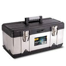 Deli EDL432717 17" 400x180x180mm Stainless Steel Tool Box – Heavy Duty Professional Storage Solution for Workshop, Construction, Automotive, and Industrial Applications