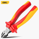 Deli EDL512206 6" 160mm Insulated Labor-Saving Diagonal Cutting Pliers – Heavy Duty Professional Electrical Cutting Tool for Workshop, Installation, and Maintenance Applications
