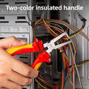 Deli EDL515006 6" 160mm Insulated Wire Stripping Pliers – Heavy Duty Professional Electrical Tool for Workshop, Installation, and Maintenance Applications